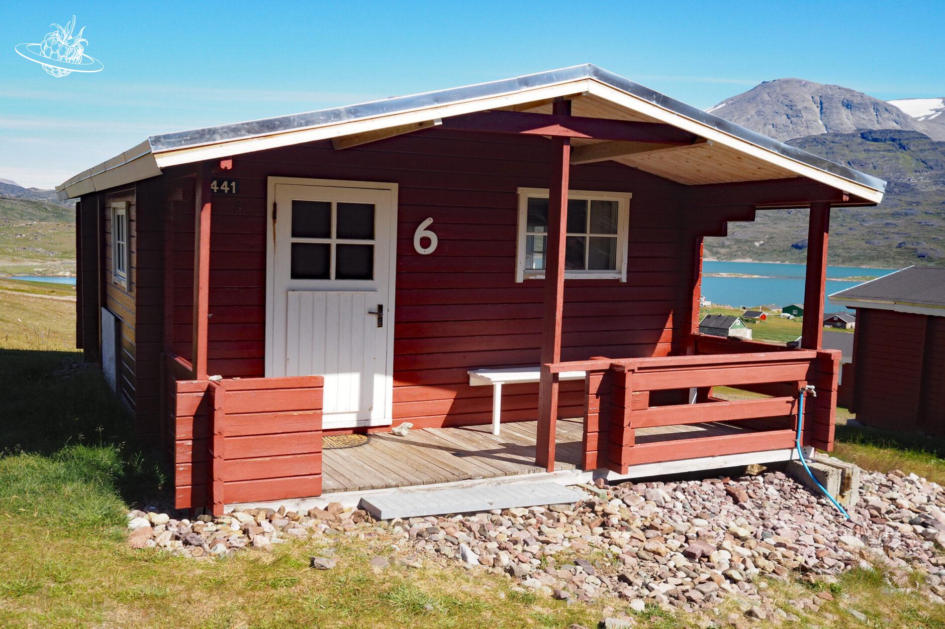 rotes Haus in Grönland