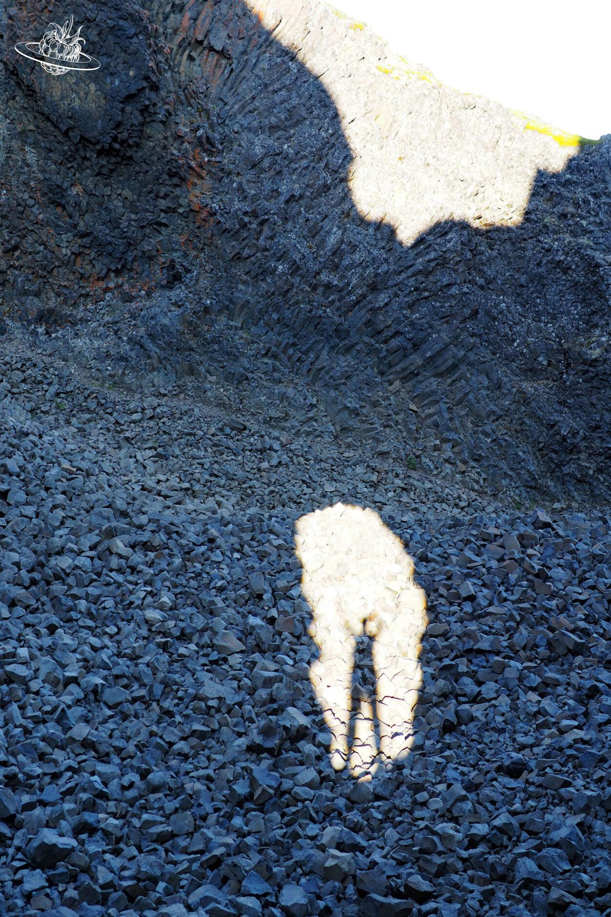 Schatten-Fotografie vom Fels