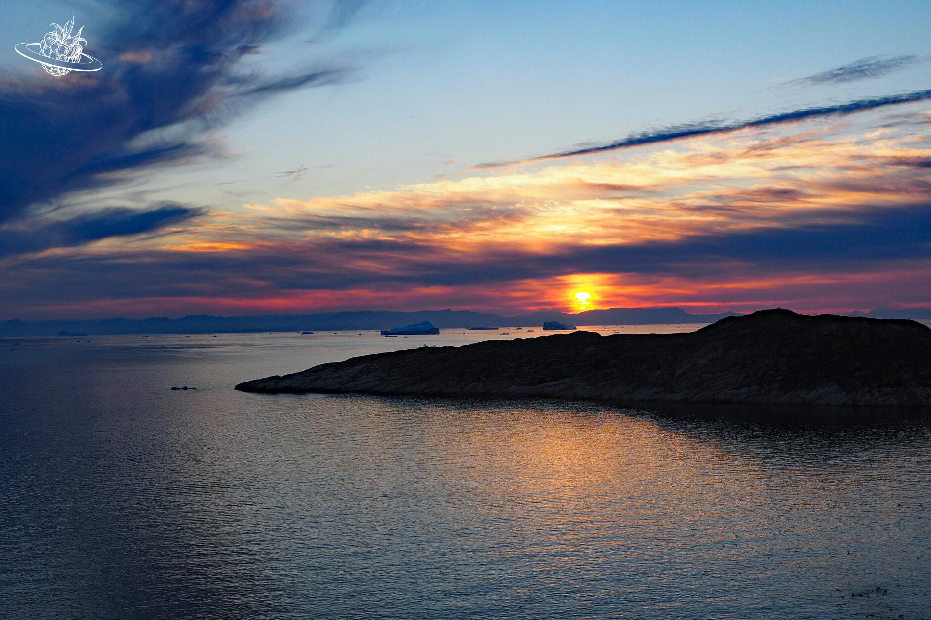 Sonnenuntergang Ilulissat Groenland