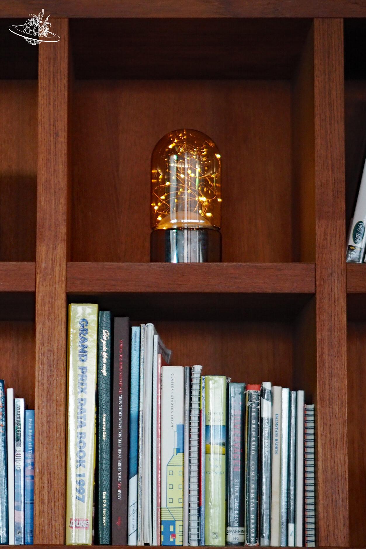 Büchergestellt mit orignieller Lampe