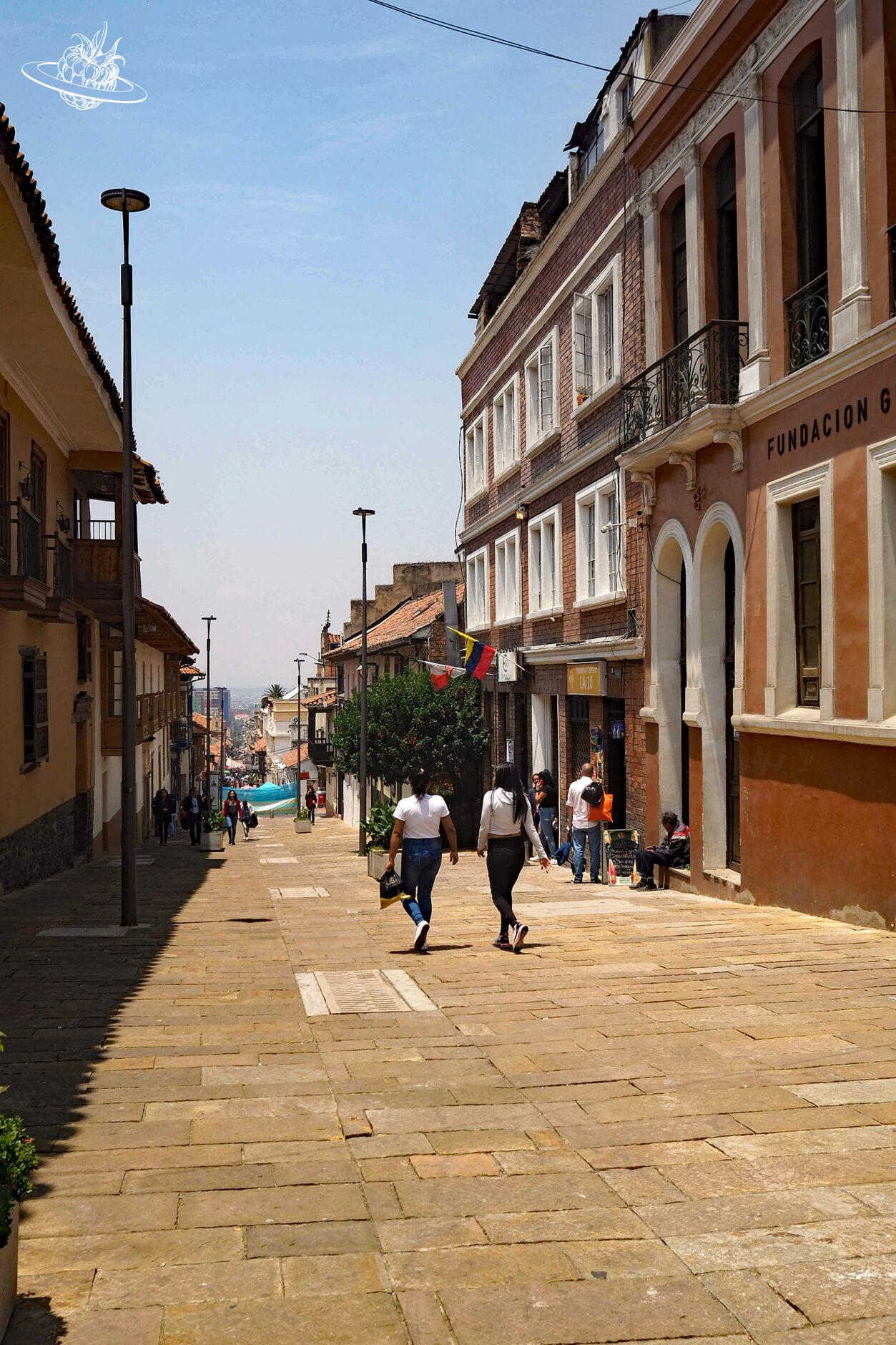 Gasse mit historischen Zentrum von Bogota