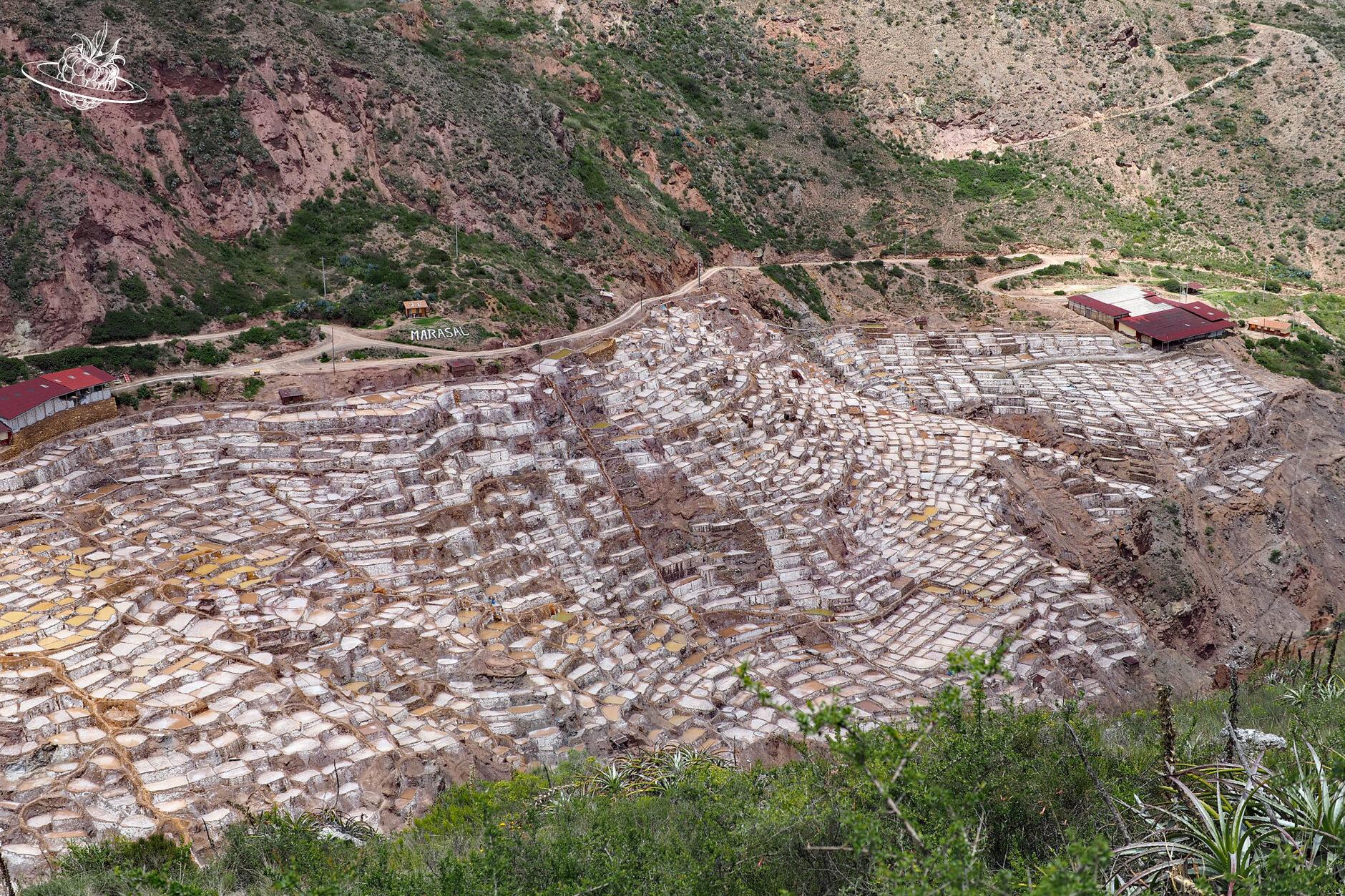 Überblick über die Salineras de Maras