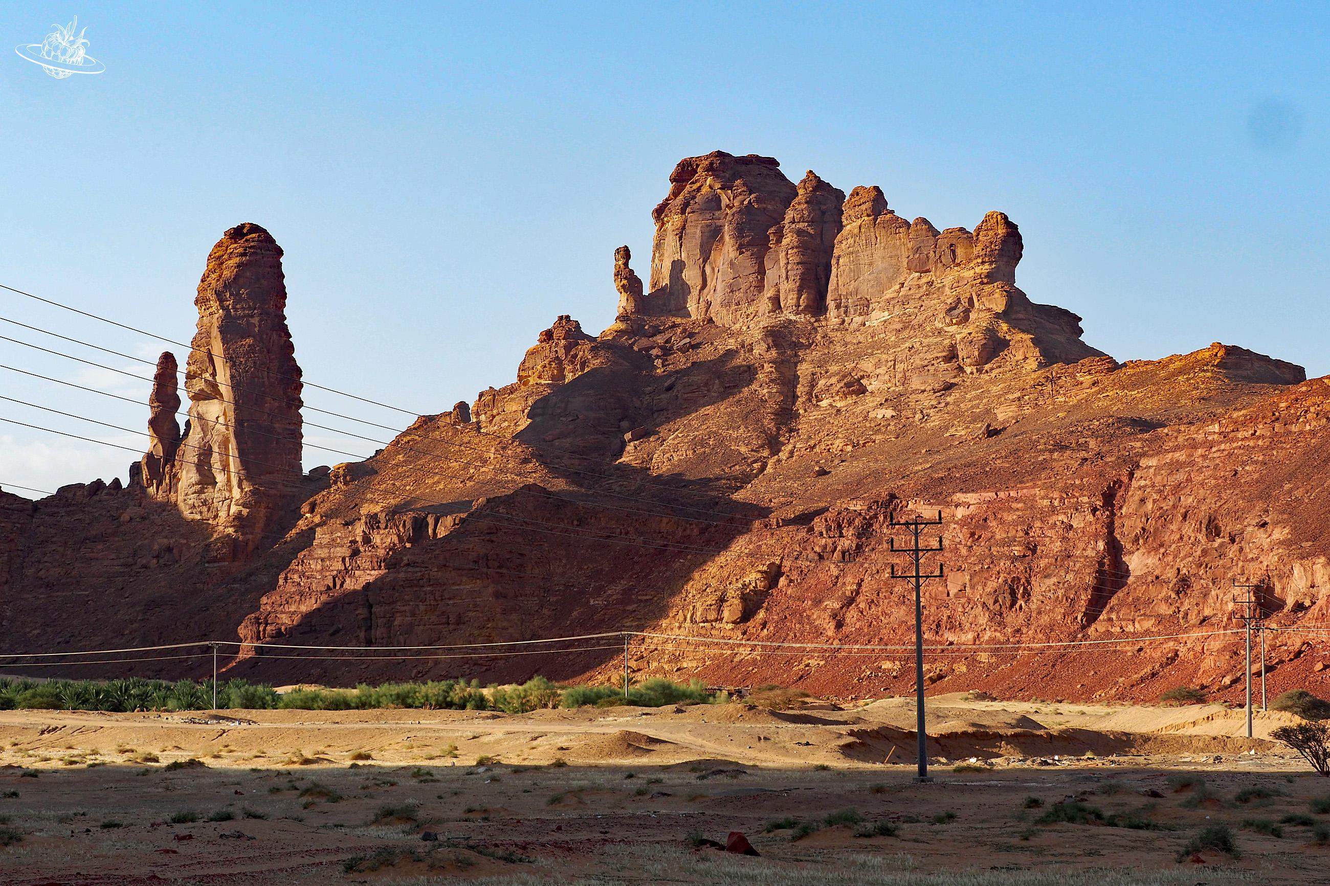 Fels- und Sandwüste