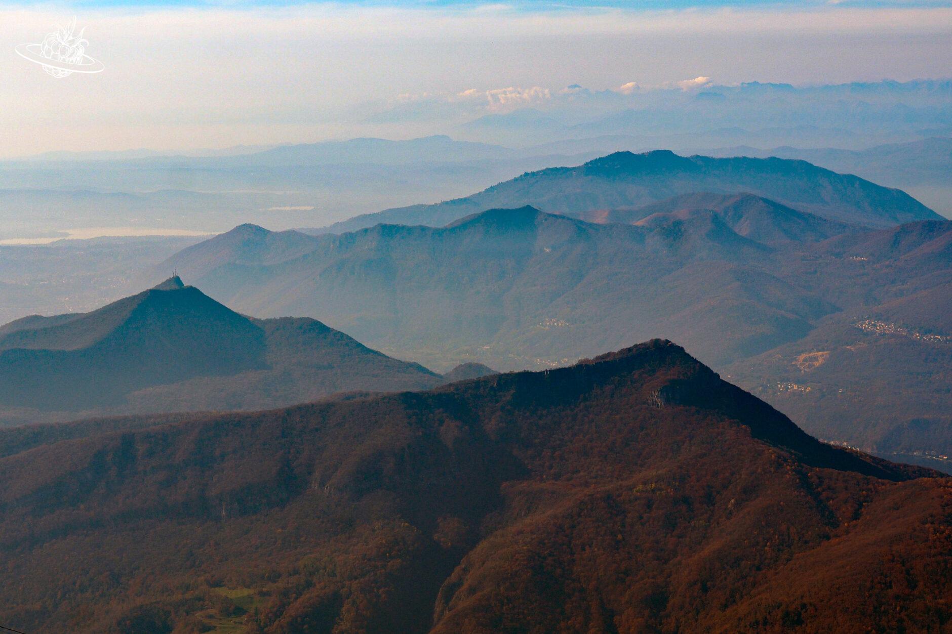 Aussicht auf Bergwelt