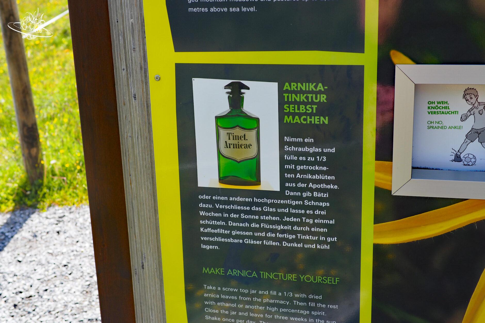 Outdoortafel wie man selber Arnikatinktur macht