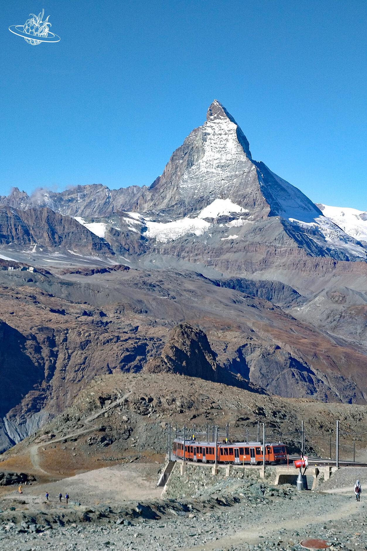 Matterhorn und im Vordergrund die BergEisenbahn