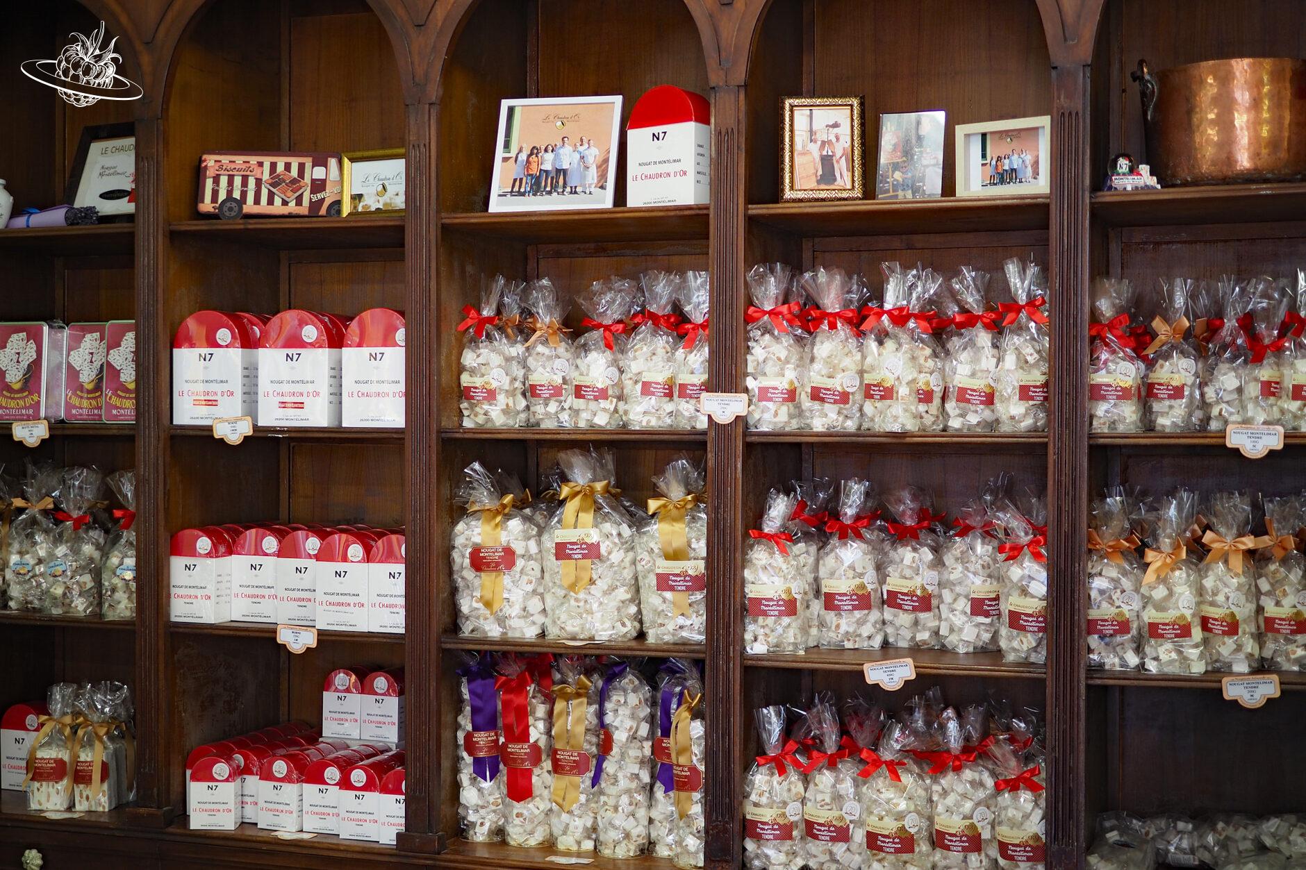nougatverkauf in einem laden