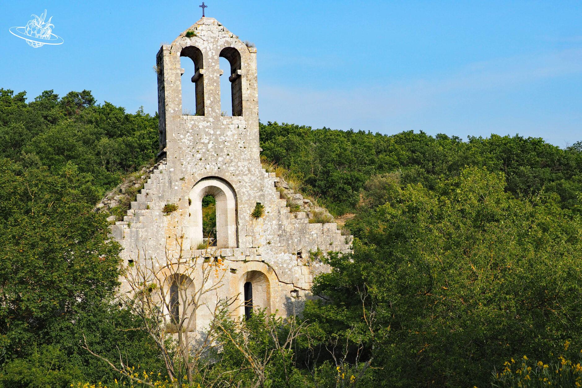 verwilderte kirche im grünen
