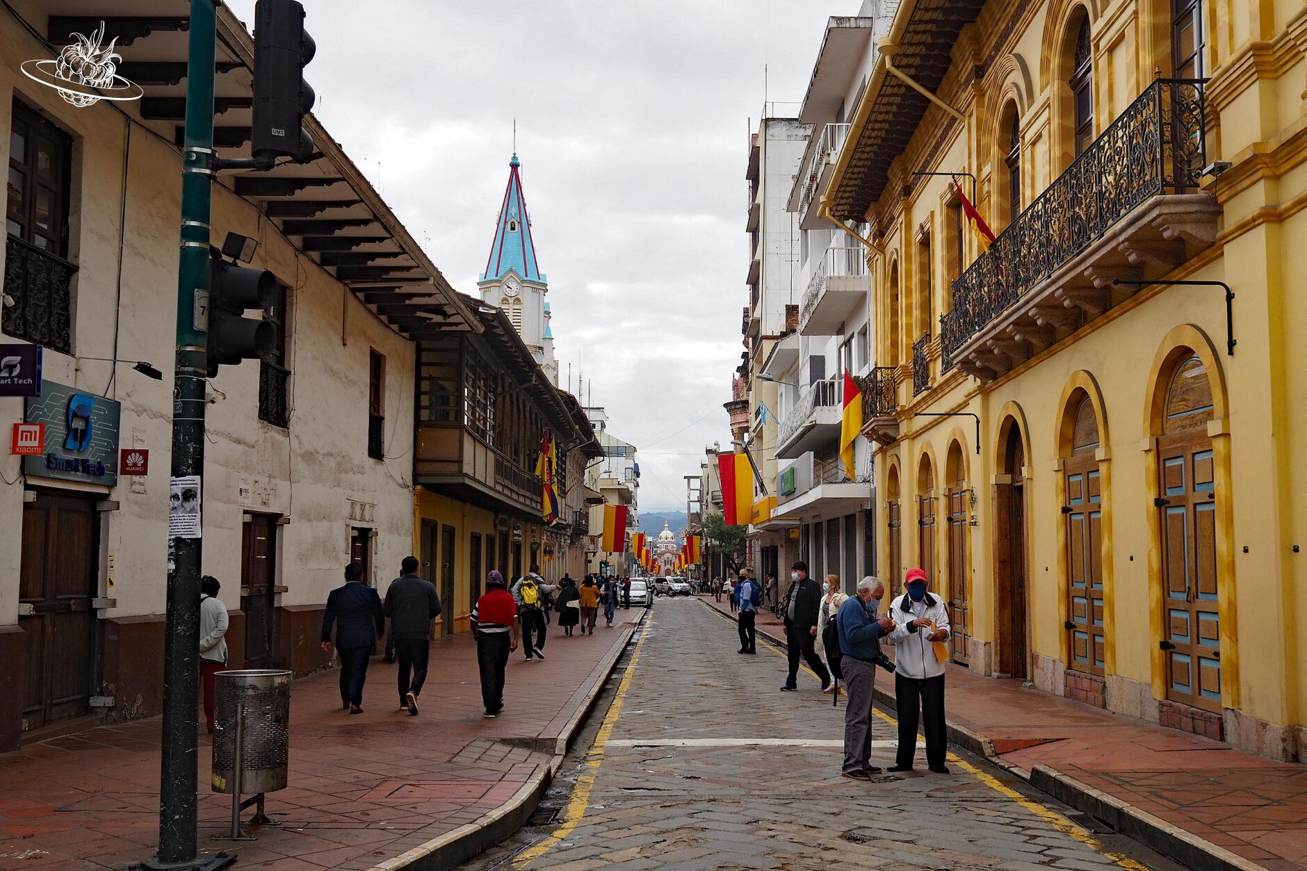 Menschen in einer Strasse