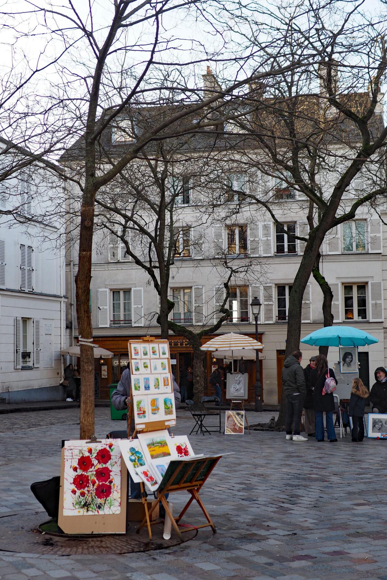 Kuenstlerviertel in Paris