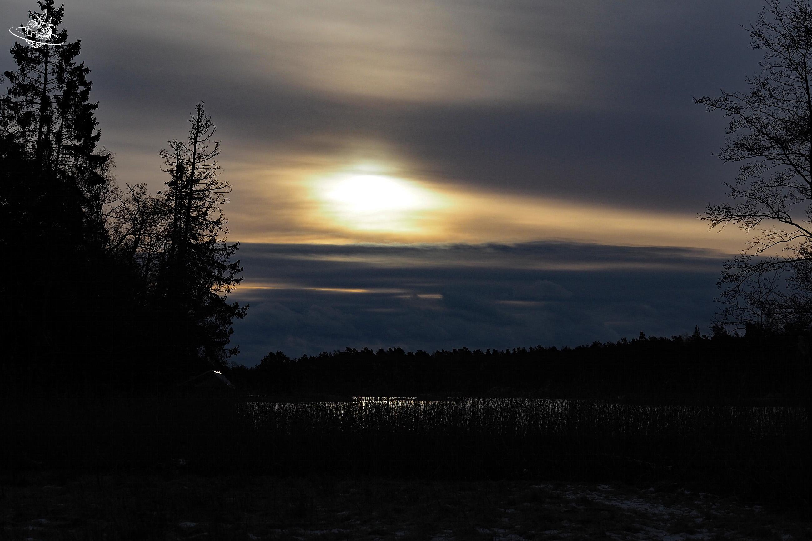 Frühe Dämmerung in Schweden