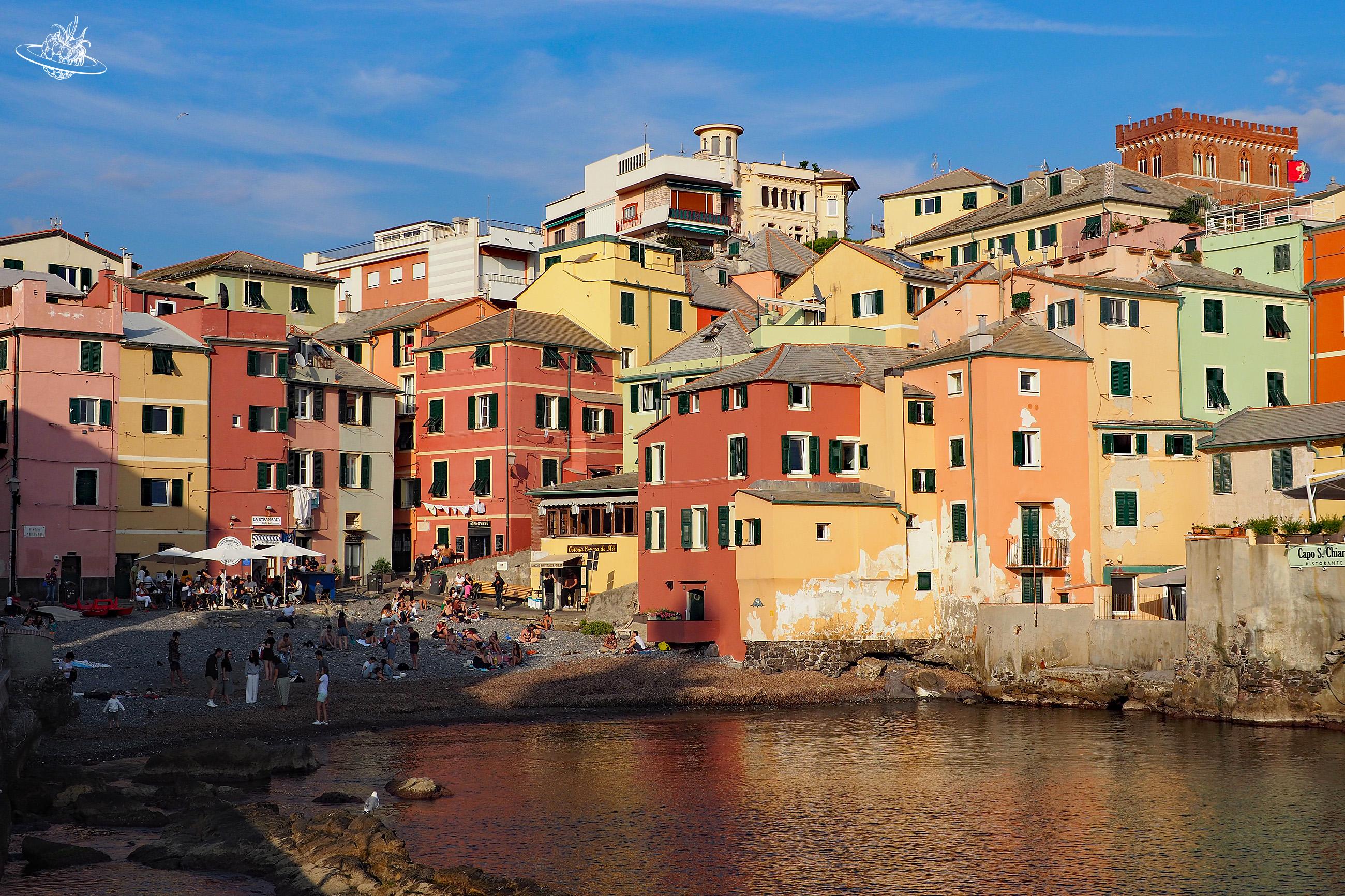 Farbige Häuser in Italien