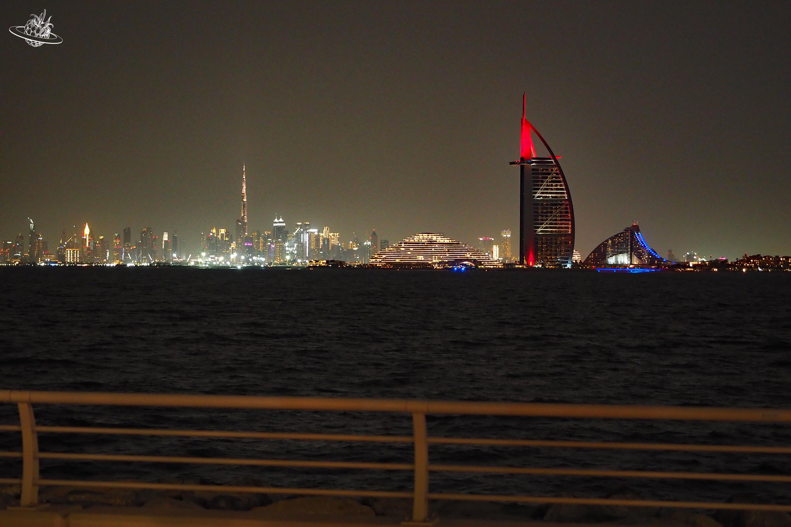 Blick von der Palme (Viertel) auf Burj al Arab