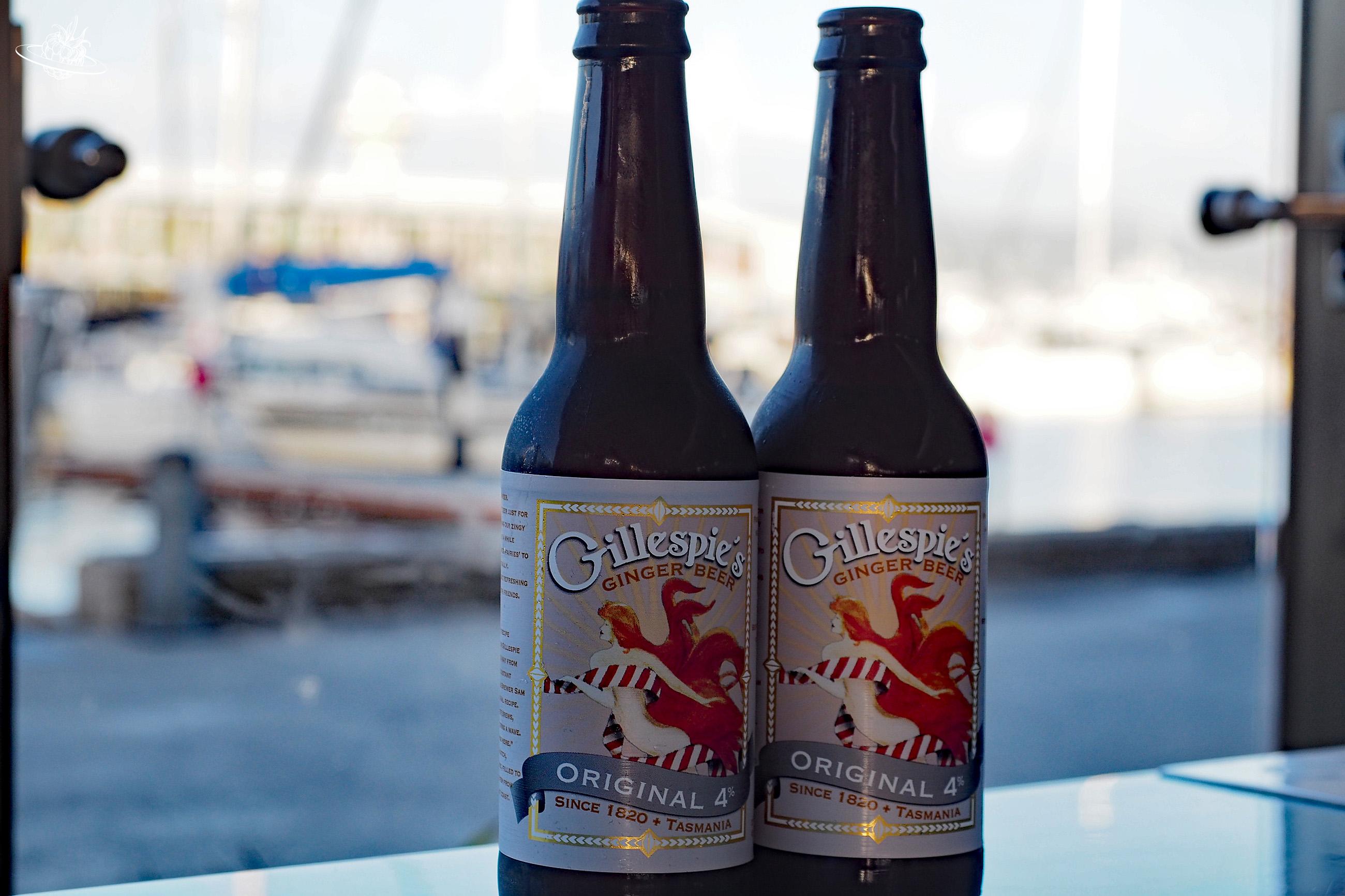 Fast überall gibt es frisch gebrautes Ingwer Bier in Tasmanien / Lutruwita respektive in Australien. Beispielsweise im Fine and Frenzy in Hobart.