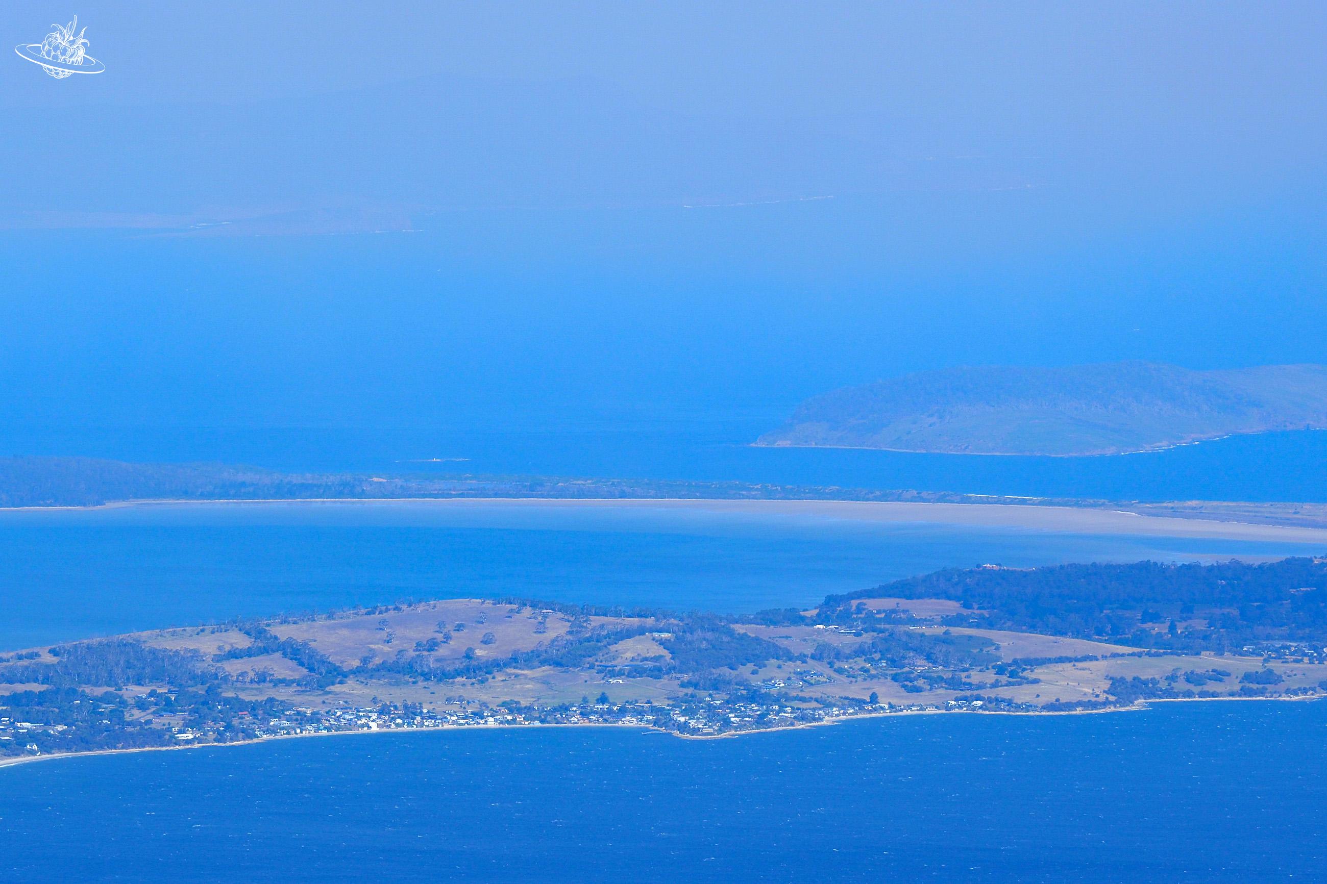 Aussicht vom Mount Wellington in Hobart, Tasmanien, Lutruwita, Australien