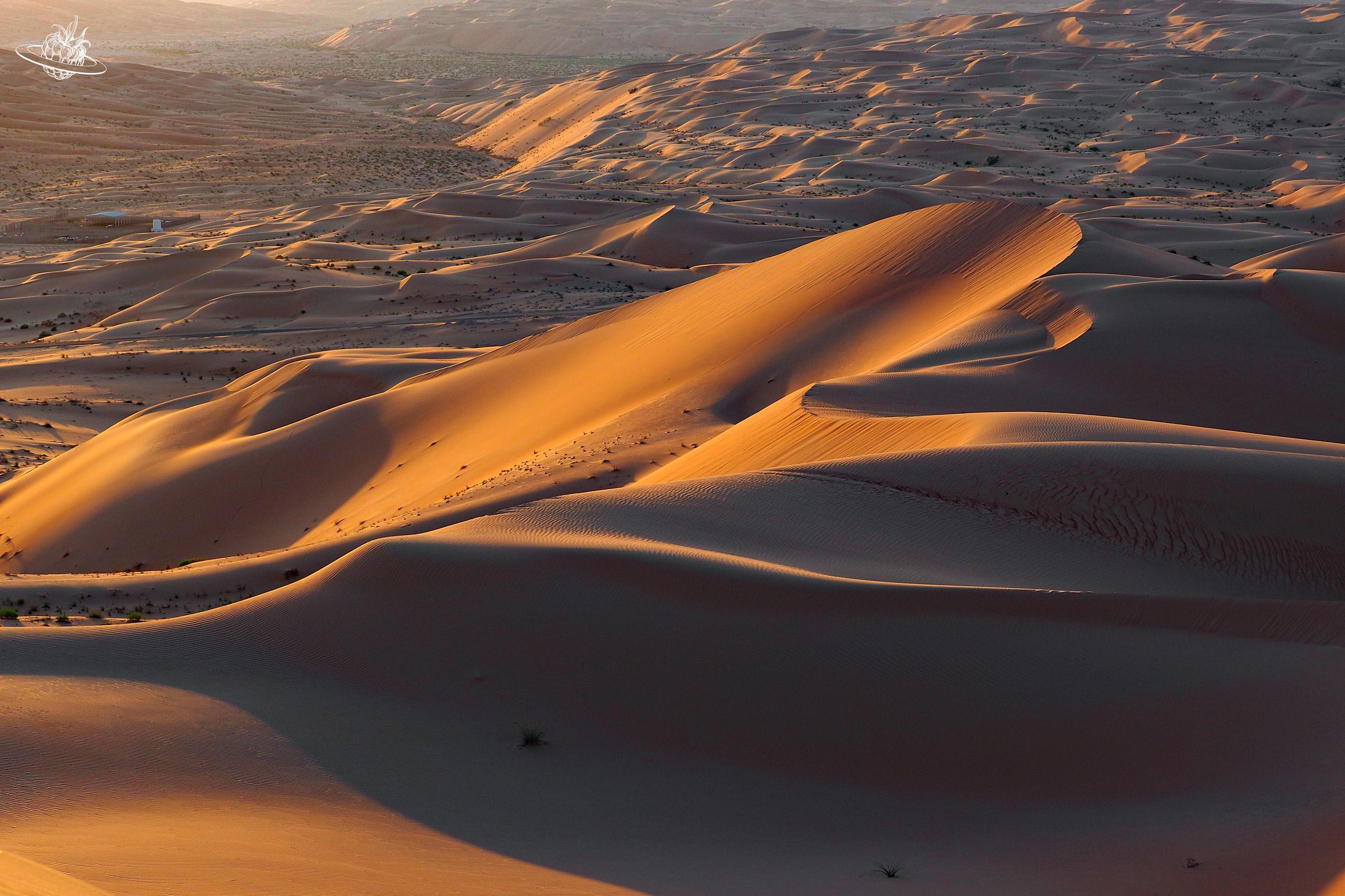 Sanddünen soweit das Auge reicht