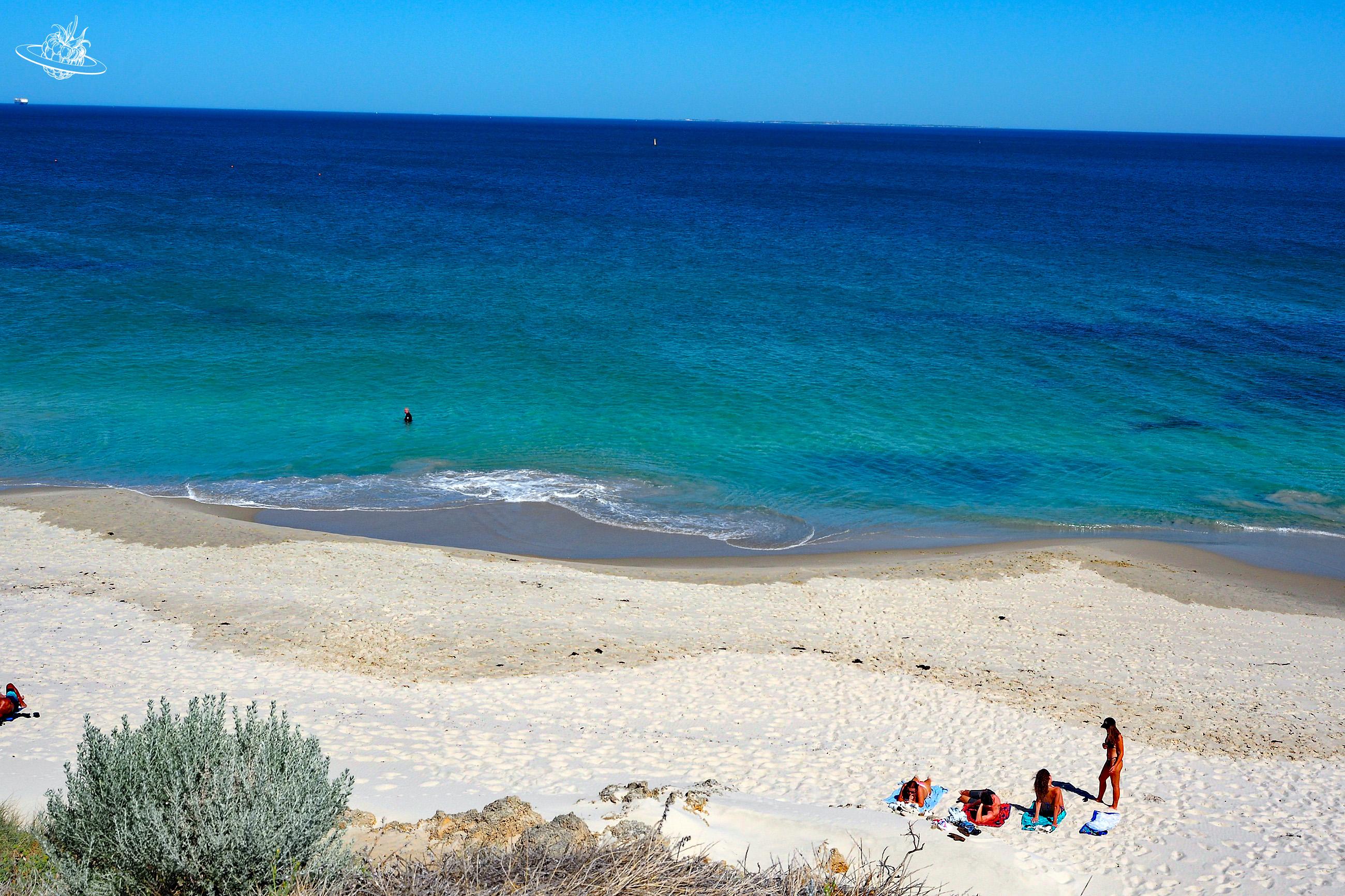 Cottesloe Strand in der Nähe von Perth. Wunderschöner Strand